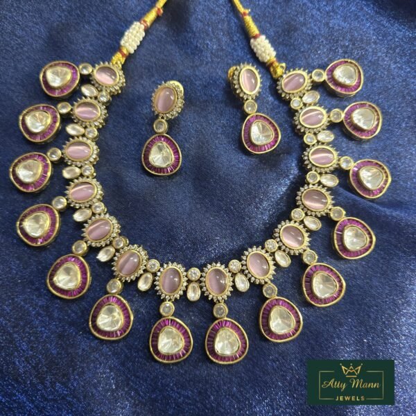 Gold Plated Moissanite Necklace