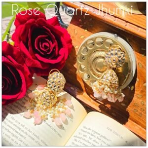 Rose Quartz jhumki