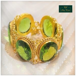 Peridot green bracelet 1