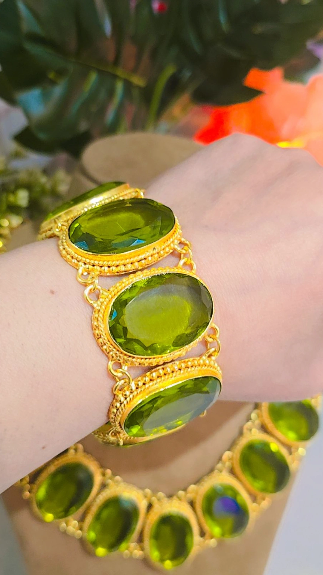Peridot green bracelet 3