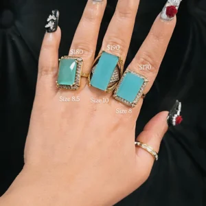 Aquamarine ring 1, 2,3