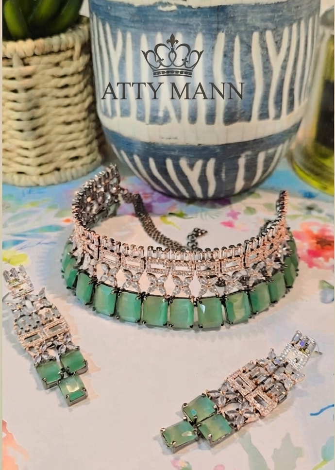 Mint Cz Choker